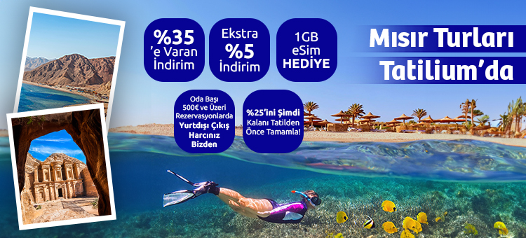 Fırsat Mısır Turları - Piramitler - İskenderiye- Nil Nehri - Atv